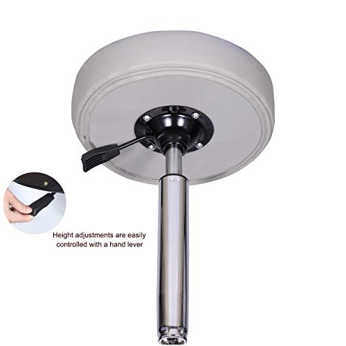 Karrie Swivel Stool Chair Adjustable Height,Heavy Duty Hydraulic Rolling Metal Stool For Kitchen,Salon,Bar,Office,Massage #TOP6