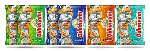 Image of Udhaiyam Urad Dal - 2 Kg, Toor Dal -2 Kg, Moong Dal- 1 Kg, Gram Dal- 1 Kg Combo 2020