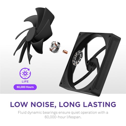 Image of F140Q - 140mm Quiet Airflow Fans - Single - Black