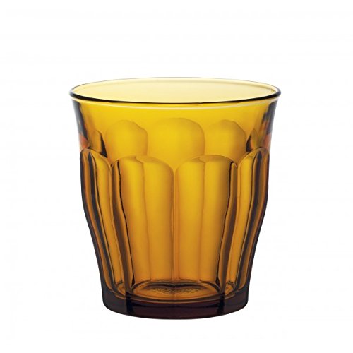 Duralex Picardie Panaché 1027FB06A111 Tumbler, Water Glass (Amber, 310 ml