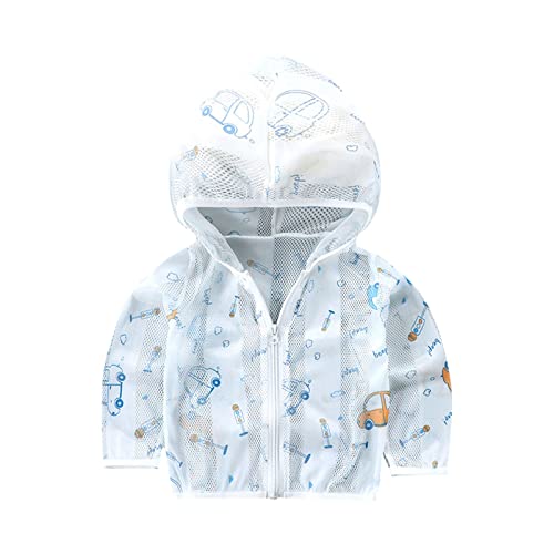Toddler Girls Cartoon Dinosaur Print Hooded Jacket Zip Up Lightweight Windproof Outerwear Long Sleeve Coats Clothes