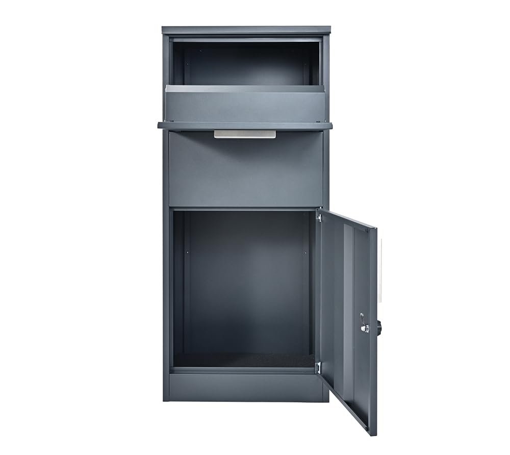 WESTMANN Paketbox Pepe Outdoor | Metall 50x39x114 cm | Briefkasten & Paketkasten zum Schutz Ihrer Post vor Wettereinflüssen und Diebstahl