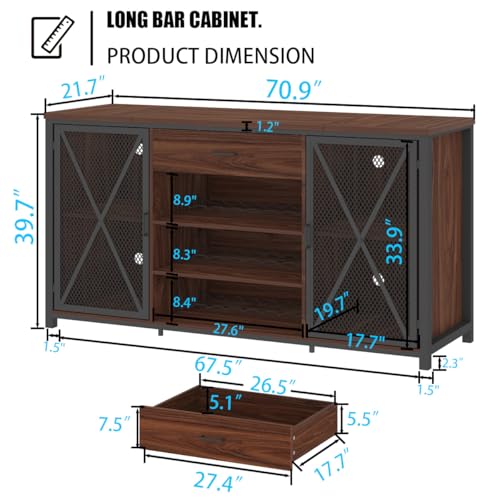 Luxury Wooden Wine Bar Cabinet