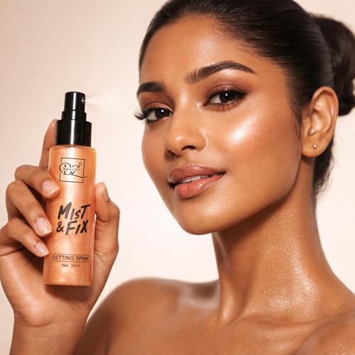 Image of Beauzy Mist & Fix Setting Spray Combo (3 x 50ml) | Long Lasting Makeup Fixer with Gold, Pink & Silver Glow | Hydrating, Lightweight Face Makeup Setting Spray for All Skin Types
