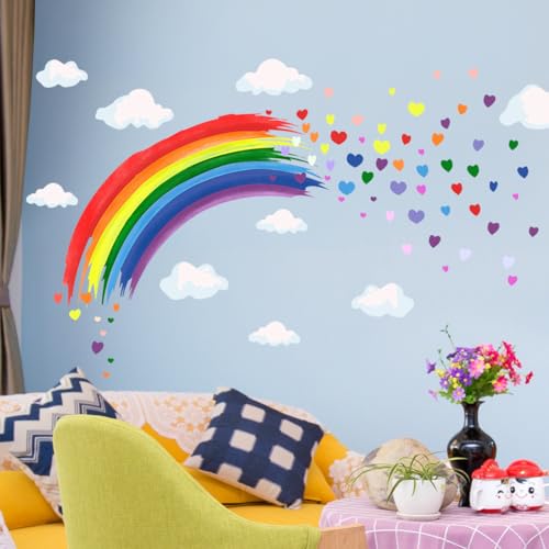 Vinilo decorativo Rainbow Cloud con nubes y arcoíris miniatura 5