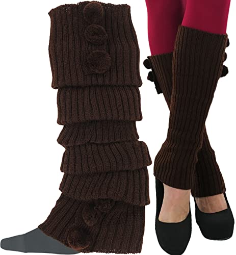 Image of ToBeInStyle Women's Long Over The Knee Leg Warmers Bright Thigh High