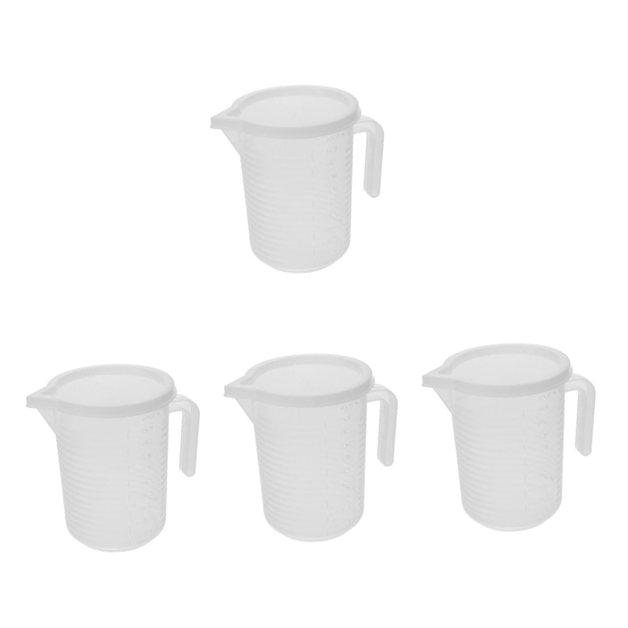 Cabilock 4 Piezas taza medidora vaso medidor Taza de medición jarra medidora graduada vasos medidores de liquidos tazas de espresso tazas medidoras jarra medidora de cafe Reutilizable