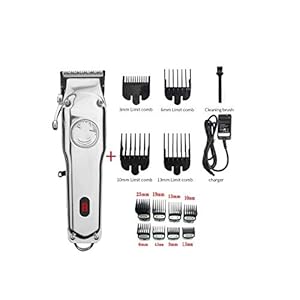 All-Metal Barber Hair Clipper Professional Electric Hair Trimmer Men Cordless Hair Cutter Machine Hair Cut Magic Rechargeable