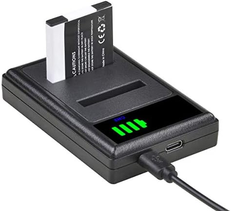 NB-11L Batteries and LED USB Charger with Type-C Port, 2 Rechargeable Batteries for Canon NB-11LH PowerShot A2400 A2500 A2600 A3400 A3500 A4000 IS ELPH 320 340 350 HS IXUS 265 Cameras