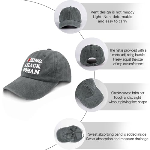 Gorra unisex 'I Love Being a Black Woman' para running miniatura 6