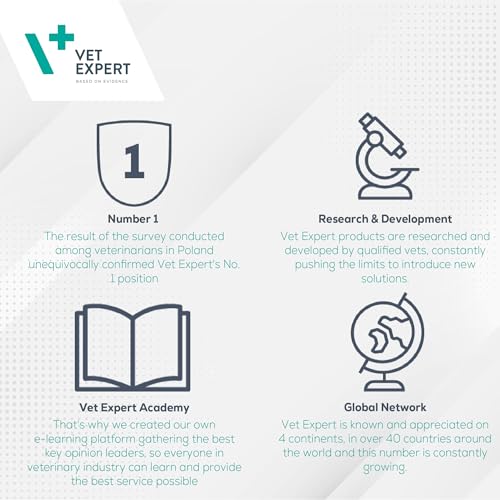VetExpert HemoVet | 60 Tabletten | Ergänzungsfuttermittel für Hunde | Enthaltene Komponenten sind am Prozess der Hämatopoese beteiligt | Mit Eisen, Kupfer, Folsäure & Vitaminen