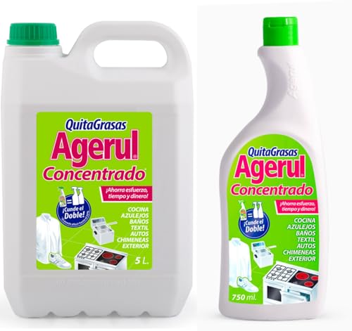 Desengrasante Quitagrasas Concentrado Agerul (1, 5 Litros + Pitorro 750ml)