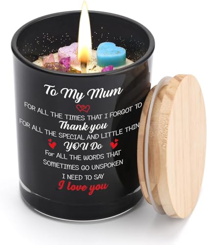 PRSTENLY Mum Gifts Mum Birthday Gifts 7oz Crystal Lavender Scented Candle