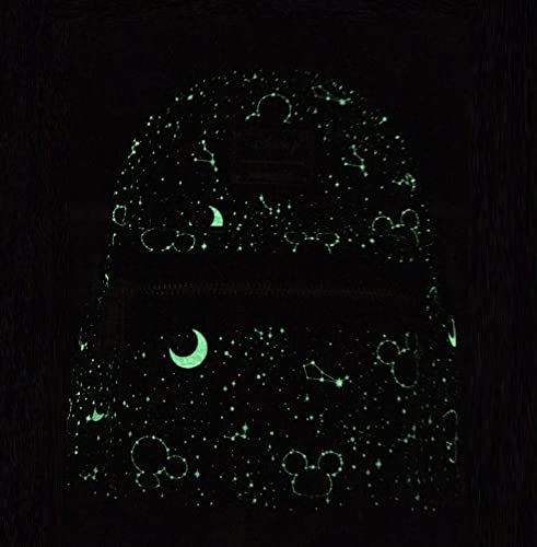 Loungefly Disney Mickey Constellation All Over Print Glow in the Dark Double Strap Shoulder Bag Purse2