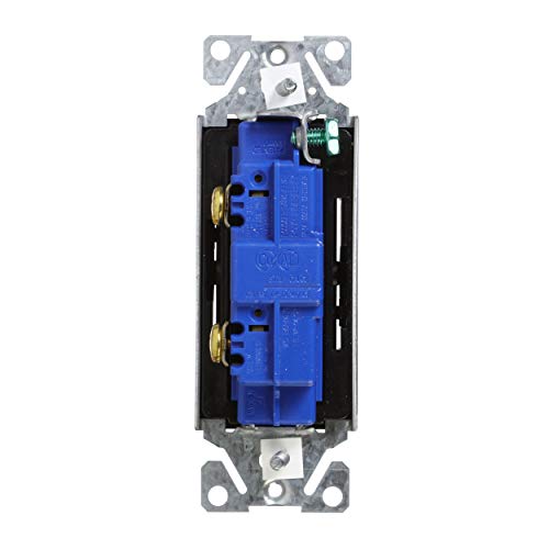 Image of Eaton 7501B 15-Amp 120-Volt Single-Pole Decorator, Black