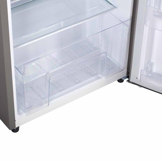 Compact Refrigerator With Humidity-Controlled Crisper, Water Dispenser, And Reversible Door – Stainless Steel Finish on Fridge.com - View 5