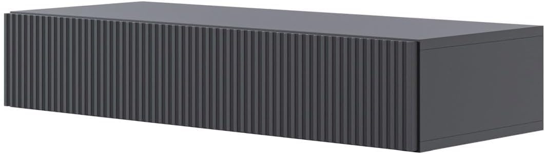Selsey Mesa Consola con cajón Colgante, Mesa Auxiliar de 90 cm, Mesa de Entrada, Consola, tocador Veldio Negro