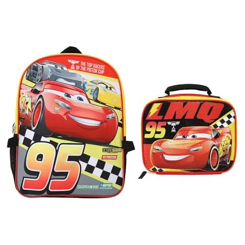 Disney Cars Lightning McQueen Backpack Set Cover