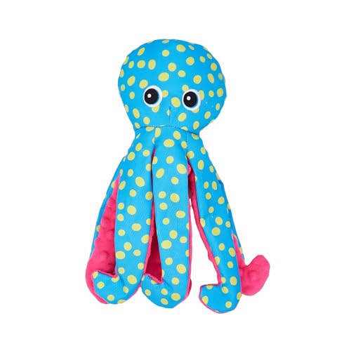 Image of BarkButler x FOFOS Sealife Octopus Soft Dog Toy- Tough Plush & Squeaky Toys for Dogs, Dog Toys for Medium Dogs (5-20kgs) - Blue