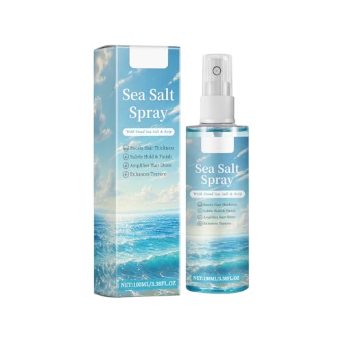 Sea Salt Spray for Men Hair, Sea Salt & Sea Water Spray for Styling Hair - Natural and Refreshing Texturiser for Beach Style, Hair Styling for More Volume and Stable Texture, 04