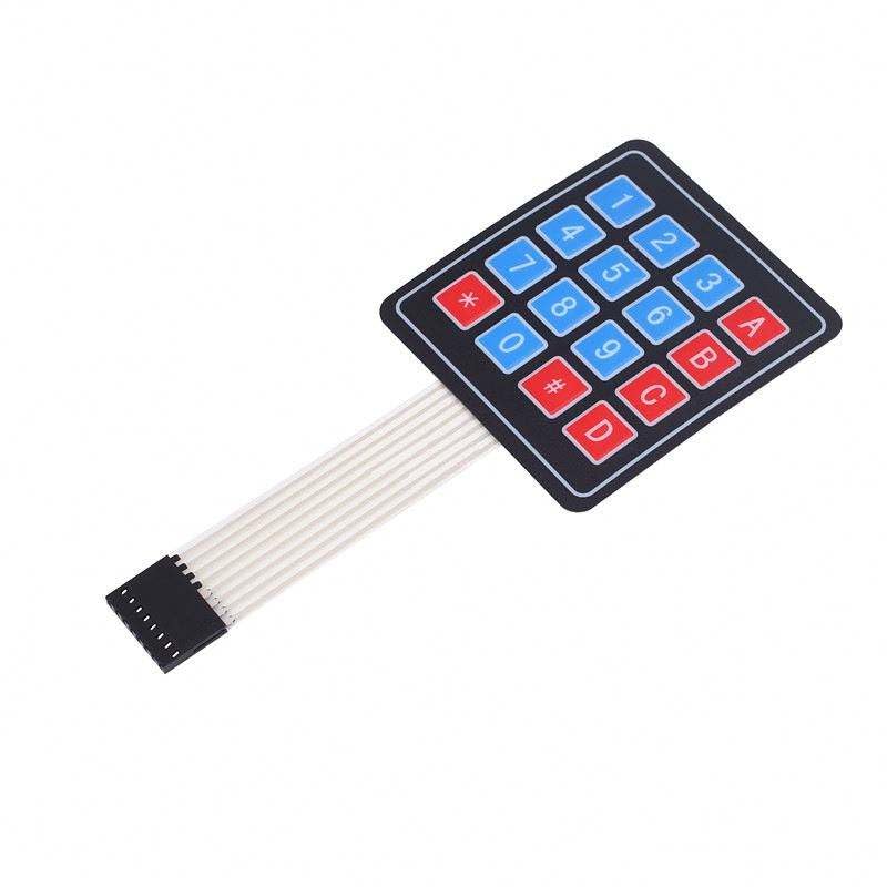 4x4 Matrix Keypad – High Sensitivity 16-Button Membrane Switch with Adhesive Backing – Compatible with Microcontrollers and Robotics-image-29