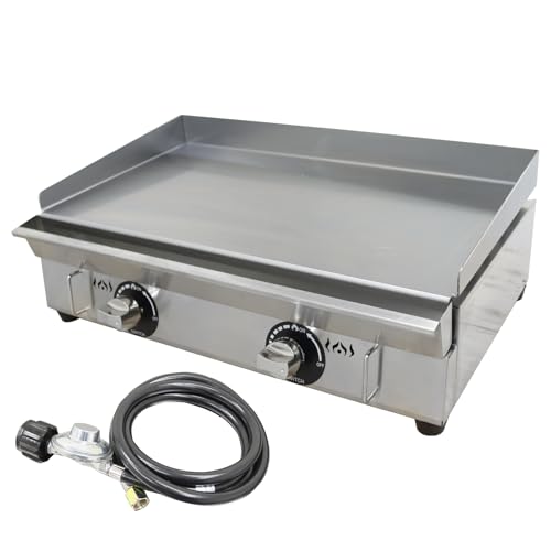 28.9" Stainless Steel LPG Griddle Grill