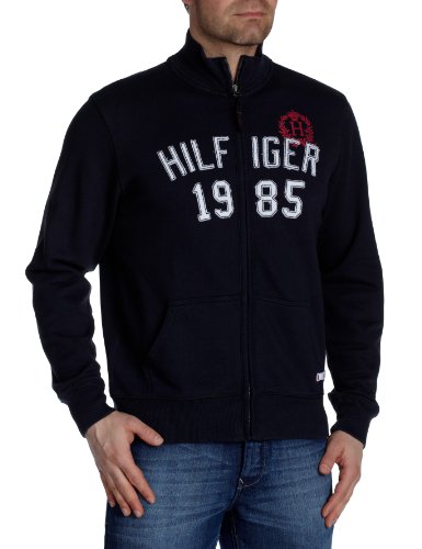 Tommy Hilfiger 882219322 sweat-shirt pour homme en coton bleu marine