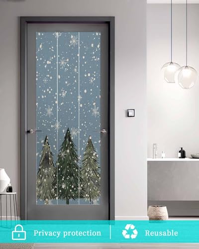 Película adhesiva para ventana de vitral Navidad 29.5"x78.7" miniatura 5