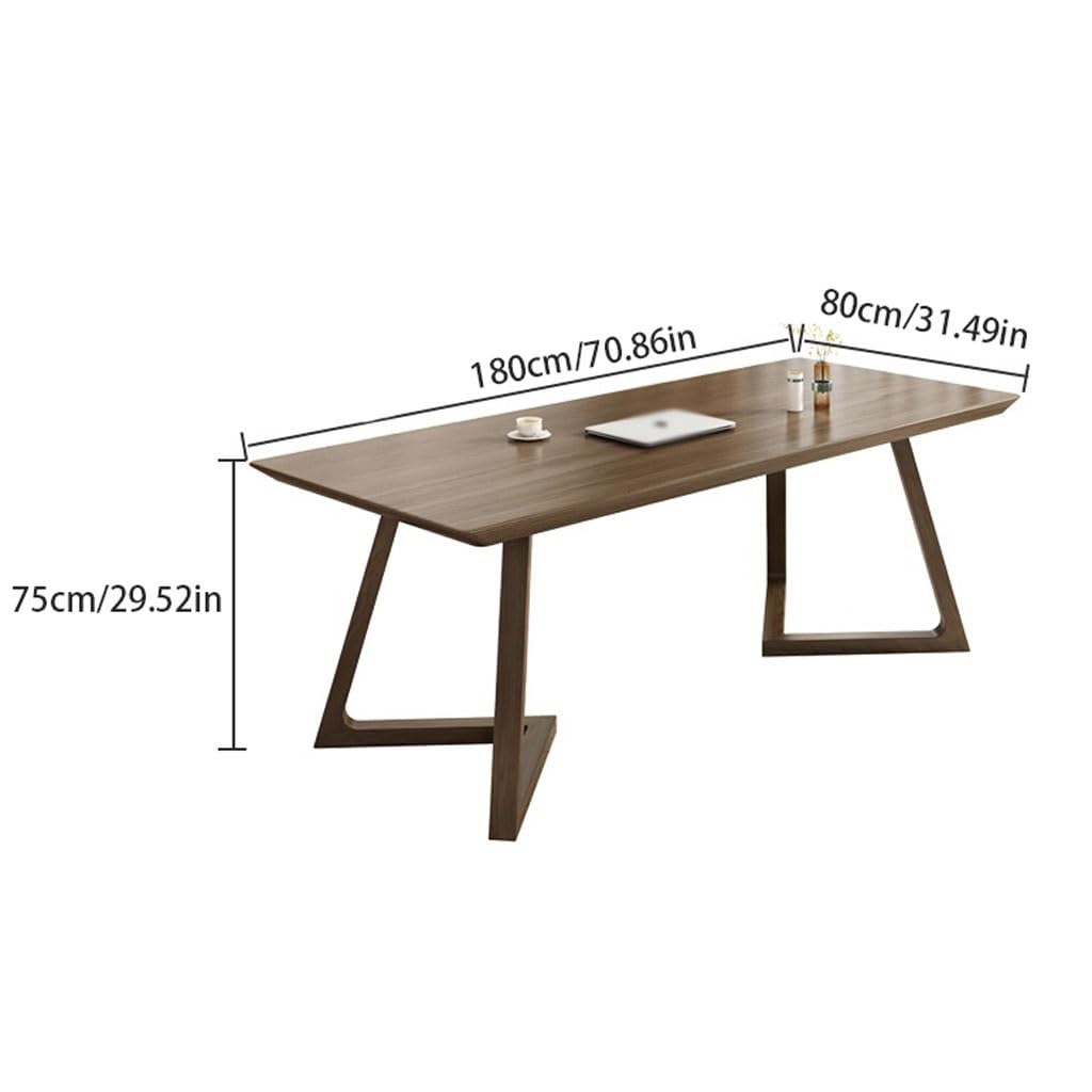 Scrivania Scrivania for studenti interamente in legno massello, scrivania minimalista, scrivania moderna e minimalista for computer di casa, scrivania for ufficio capo azienda Scrivania del Computer(1