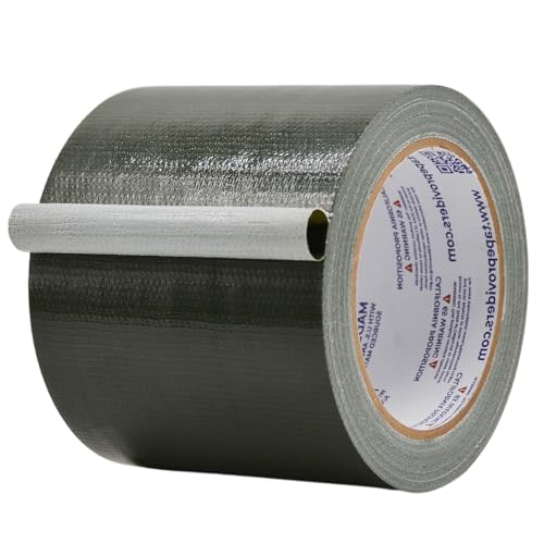 Image of MAT Duct Tape Olive Drab Industrial Grade, 4 inch x 60 ft. Waterproof, UV Resistant for Crafts, Home Improvement, Repairs, & Projects