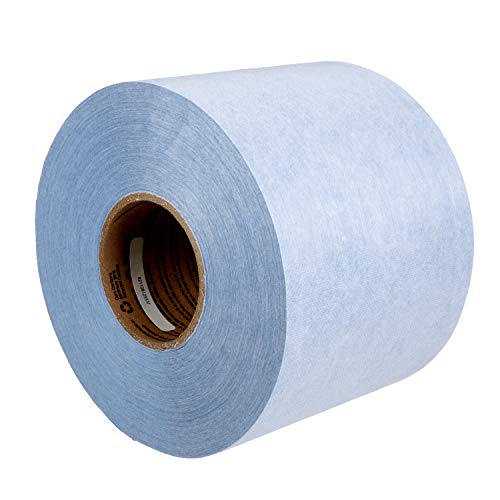 Image of 3M Self Stick Liquid Protection Fabric, 36877, 6 in x 300 ft, 4 Rolls, Peel and Stick, Strong Temporary Adhesive, Repositionable Material, UV Resistant, Easy Removal, Blue