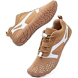 【Matériau supérieur léger et respirant】Profitez d'un climat pied sec et confortable. La matière supérieure en maille extensible et ultra-légère assure une excellente circulation de l'air. Vos pieds restent frais et au sec, même pendant les activités intenses, évitant ainsi la fatigue .