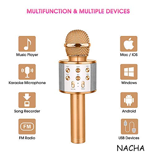 gold microphone toy