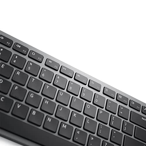 Dell KM7321W Clavier RF sans Fil + Bluetooth QWERTZ Allemand Gris, Titane