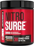 NITROSURGE Shred Thermogenic Pre Workout Supplement - Energy Booster, Instant Strength Gains, Sharp Focus, Powerful Pumps - Nitric Oxide Booster & PreWorkout Powder - 30Sv, Orange Pineapple