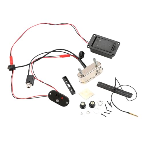 Parliky 1Set Cello Pickup Active Piezoelectric Replacement Pickup for Cello Accessories Line Amplifier