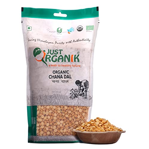 Chana Dal Just Organik 1 Kg pois chiche cassé naturel