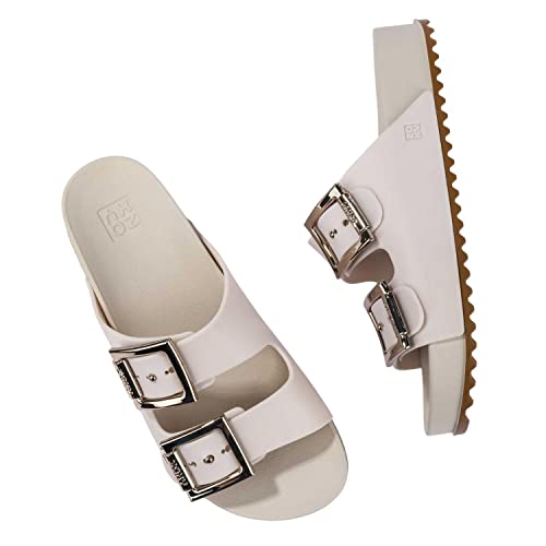 Tamanco Feminino Zaxy Birken Slide Grandene Tala Cor:Bege;Tamanho:36