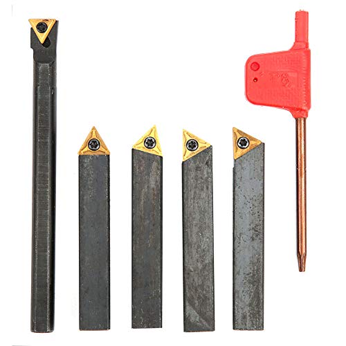 Set de herramientas de torneado indexables de carburo 10mm miniatura 2