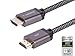 Monoprice 8K Certified Ultra High Speed HDMI Cable - Braided - HDMI 2.1, 8K@60Hz, 4K@120Hz, 48Gbps, HDR, VRR, CL2 in-Wall Rated, 20ft, Black