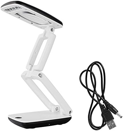Lighted Desk Magnifying Glass Lamp with Light on Stand Led Portable Pocket Magnifier Visor Folding 3X for Reading,Hobby,