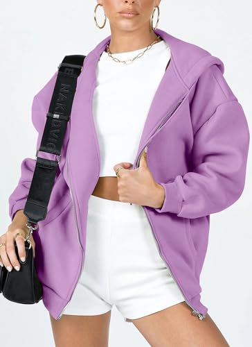 Image of PRETTYGARDEN Women's 2026 Spring Zip Up Y2K Hoodies Casual Long Sleeve Sweatshirts Fall Winter Track Jackets with Pockets