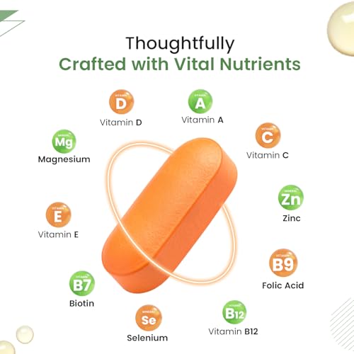 Image of Neuherbs Daily Multivitamin 10 Tablets | True Vitamin for Men & Women with Vitamin C, B12, D, Magnesium, Iron & Zinc | Supports Energy, Stamina & Immunity
