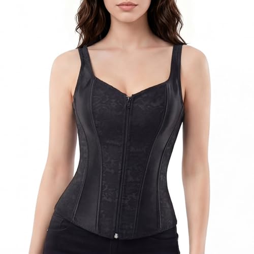 Zhitunemi Pirate Costume Women Corsets: Plus Size Halloween Costumes Woman 2025 - Gothic Corset For Pirate Theme Gatherings Medium Black