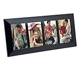 4 Opening 4x6 Black Wood Collage Picture Frame