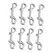 Housoutil 8pcs Two-end Binding Hook Double Ended Hook Trigger Snaps Stainless Steel Bolts Hooks for Hanging Garland Double End Snaps Snap Hook Heavy Marine Metal Hook Clip Diving to Rotate