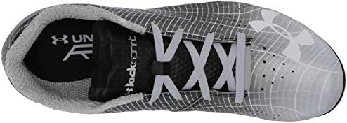 Under Armour Unisex-Adult Kick Sprint 3 Running Shoe, Black (001)/White, 6.5 | Image 4