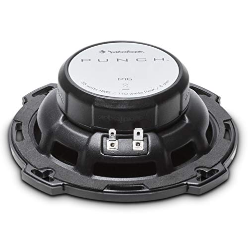 Rockford Fosgate P16 Punch 6.0" 2-Way Coaxial Full-Range Speakers - Black (Pair) #TOP7