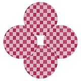 Taille et options de jeu : lot de sets de table ronds de 1/4/6, chaque set de table rond mesure 39 cm, adapté pour les tables de cuisine, les tables à manger et la décoration de la maison