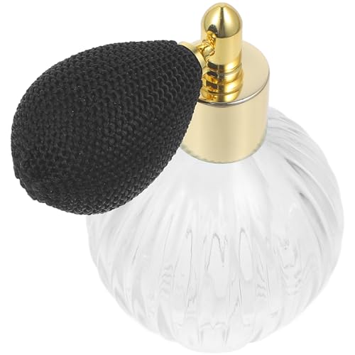 LALADEFIEE Nachfüllbare Parfümflasche Glas 50ml Kleiner Duftzerstäuber Klar Mit Ballpumpe Reise Aromatherapie Spray Flüssigkeitsdicht